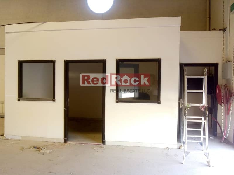 3520 Sqft Warehouse with 3 Office Cabins @ AED 22/sqft in DIP