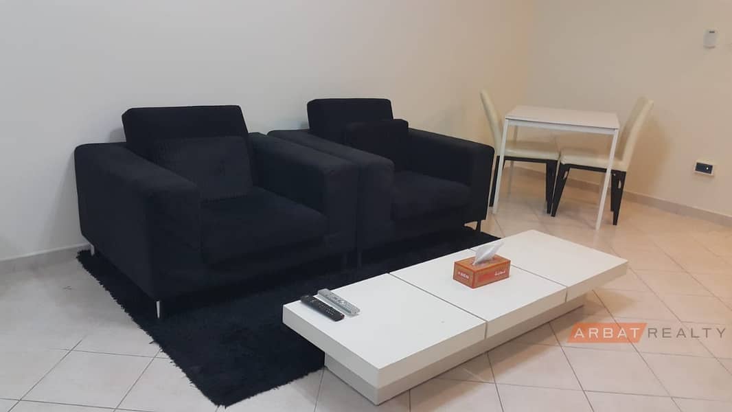10 Fully furnished studio for rent with parking in crescent tower impz