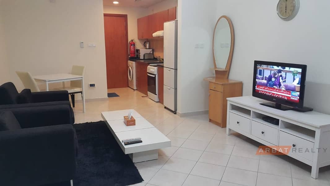 25 Fully furnished studio for rent with parking in crescent tower impz
