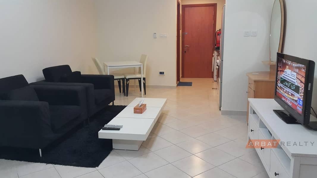 30 Fully furnished studio for rent with parking in crescent tower impz
