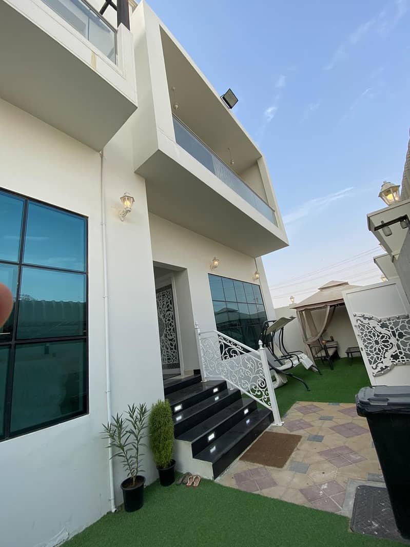 For sale villa with excellent design and freehold price for all nationalities. From the owner directly with electricity and water a corner of two streets