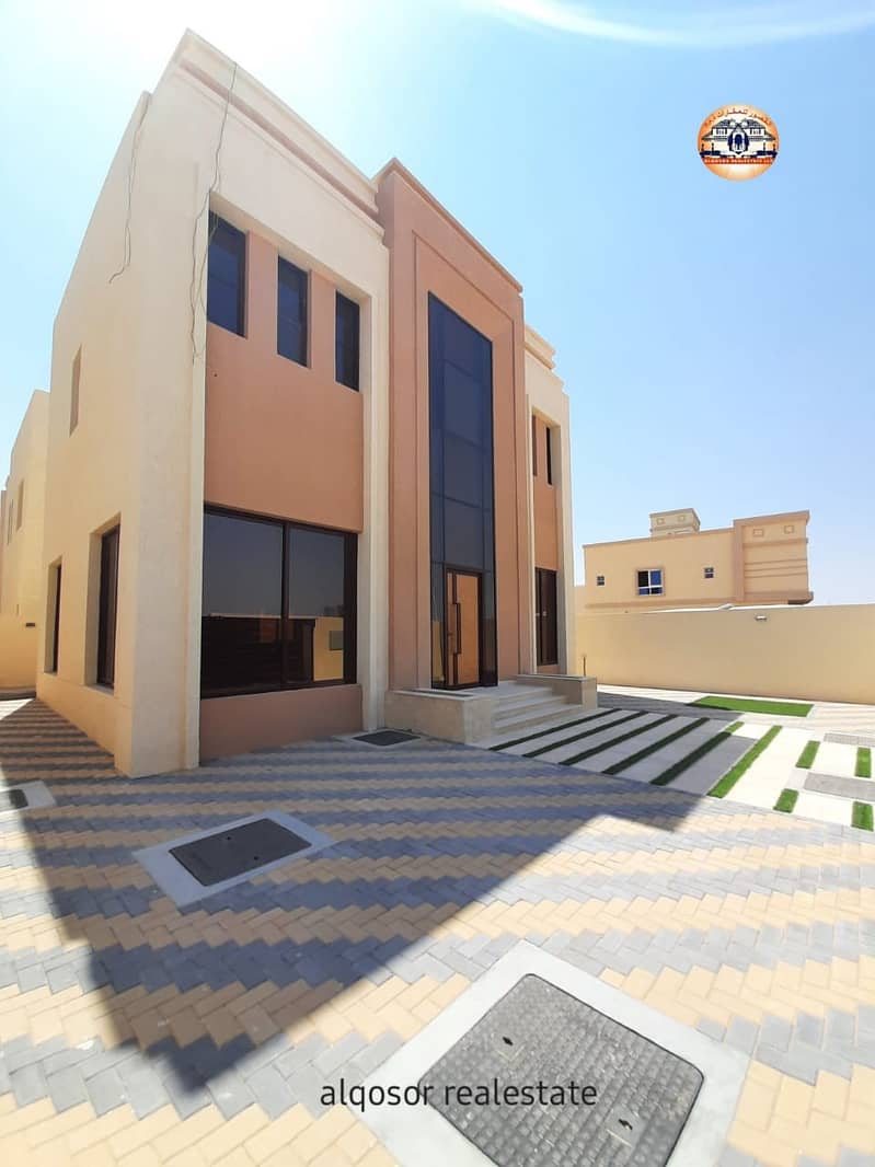 Villa for sale in Ajman, Jasmine, two floors, with air conditioners, with the possibility of bank financing