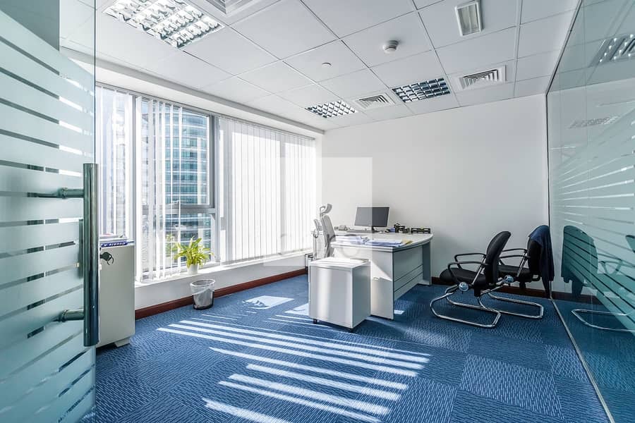 Glass Partitioned Office | Close to Metro