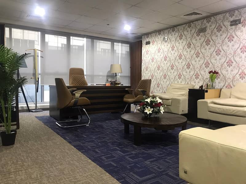 Smart, Sharing Furnished Office Space Only 3,500/- No Hidden Charges,