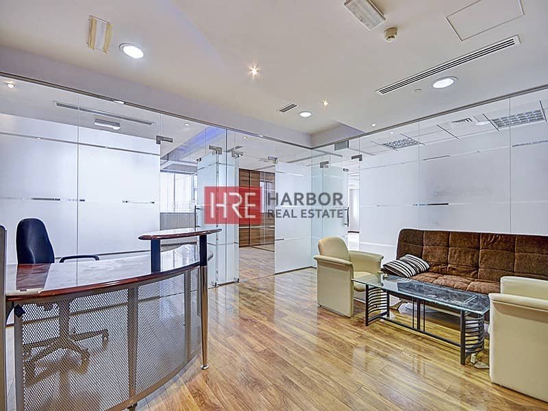 Fitted Office Close to Metro | Burj Khalifa View