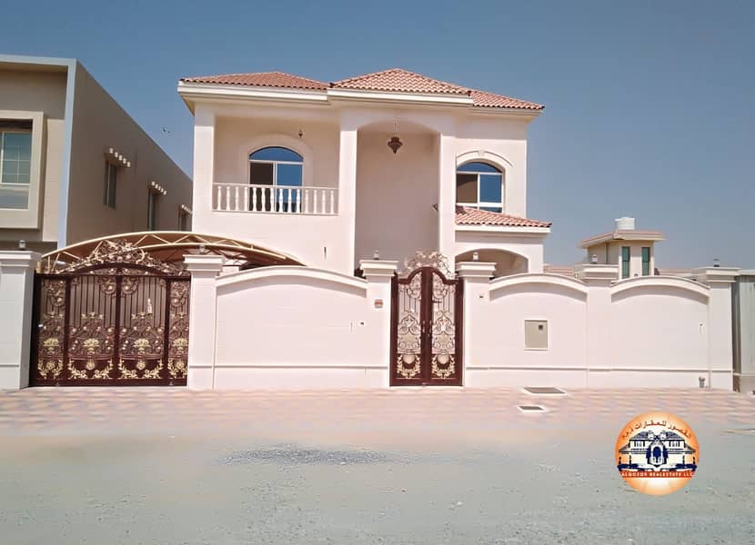 Stone-faced villa with personal finishing for sale in Ajman directly from the owner