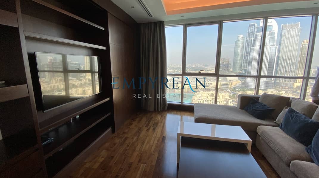 Elegant & Lavish Apartment Overlooking Burj Khalifa | Fully Furnished 2 Bedroom