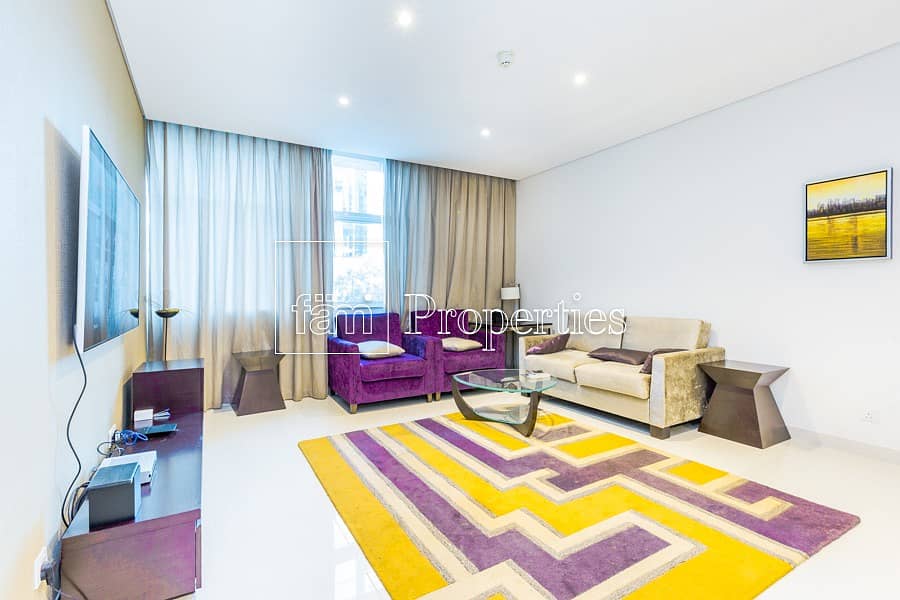 The biggest 1BR layout in Cour Jardin