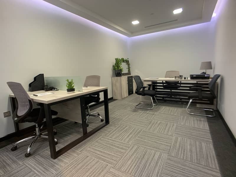 3 #No Commission! 2 MONTH FREE Fully Furnished Offices with FREE DEWA and WIFI Meeting Room in Business Bay!