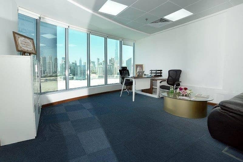 2 Fully Furnished Office Space  For Rent in Business Bay 75K only