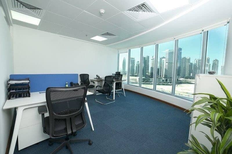 3 Fully Furnished Office Space  For Rent in Business Bay 75K only