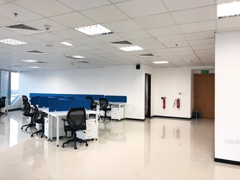5 Fully Furnished Office Space  For Rent in Business Bay 75K only