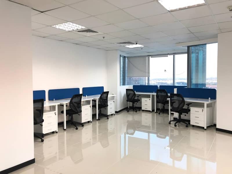 6 Fully Furnished Office Space  For Rent in Business Bay 75K only