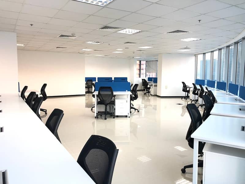7 Fully Furnished Office Space  For Rent in Business Bay 75K only