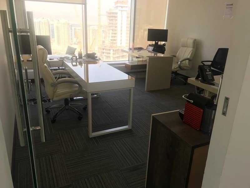 8 FULLY Furnished  office for Rent IN BB 39K only. .
