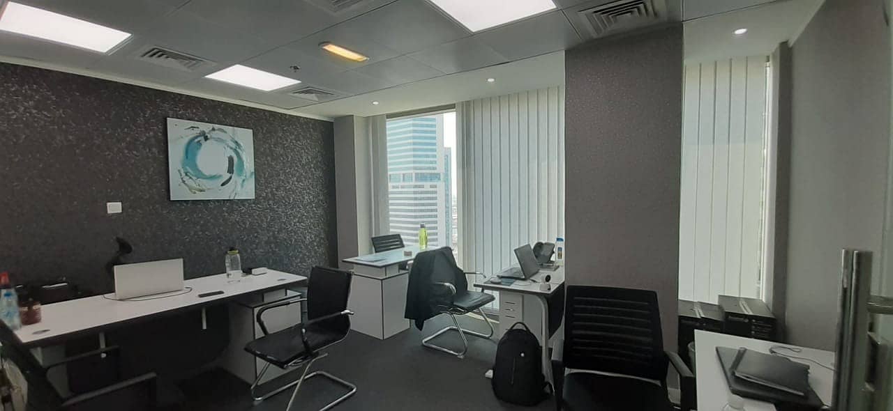 8 Fitted Office for Rent in Business Bay 40K only. . .