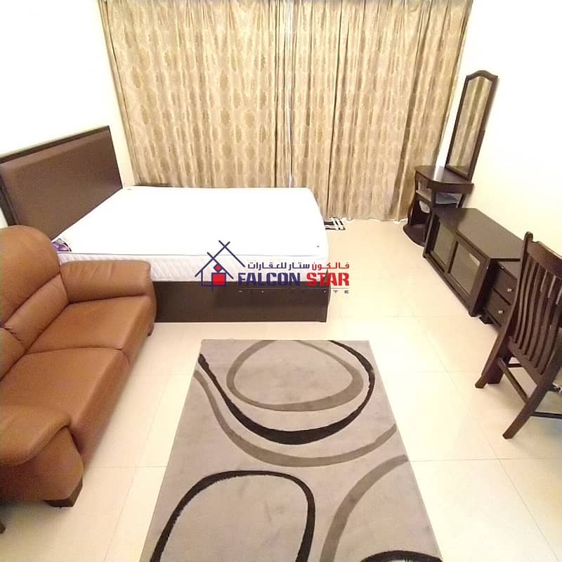 600/- FULLY FURNISHED STUDIO WITH AMAZING VIEW