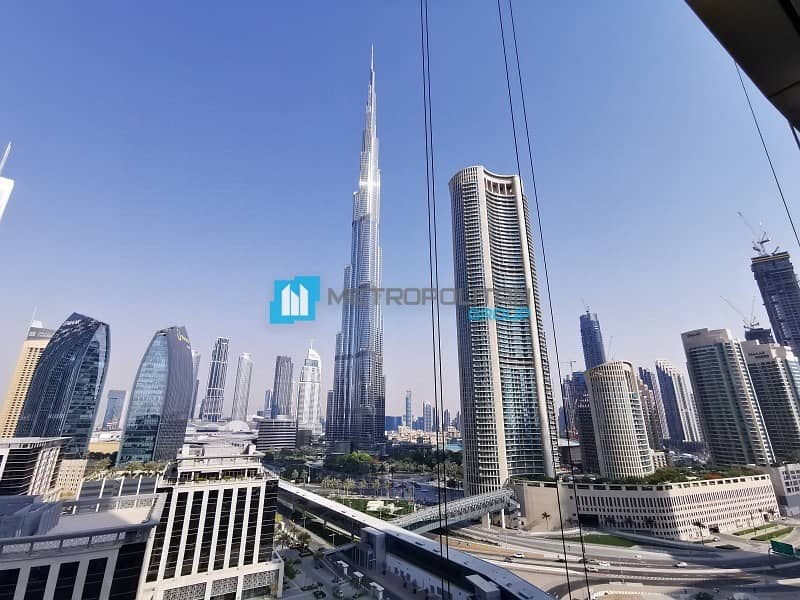 Burj Khalifa View|Serviced 2 Beds|Vacant|Mid Floor