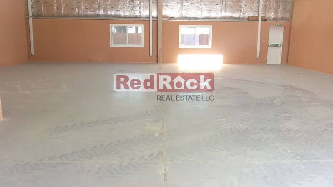 Aed 22/Sqft 30 Days Free Brand New 2946 Sqft Warehouse with 60 KW in Jebel Ali