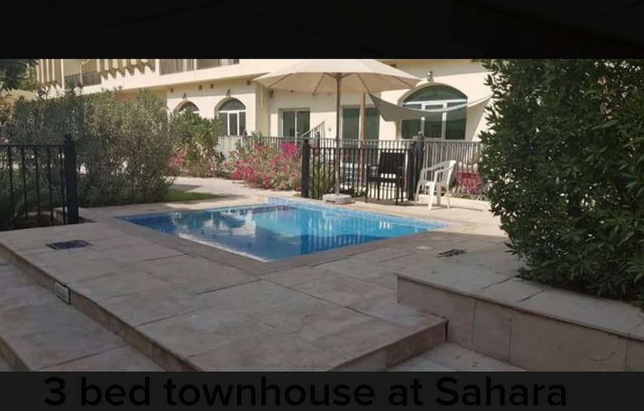 متاح تاون هاوس 3 غرف نوم في Sahara Meadows 1 ، مدينة دبي الصناعية . . . 42000 /ا4