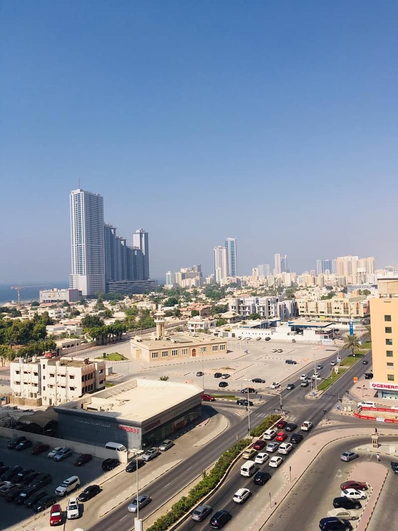 1 bhk sea view with free parking in Ajman one tower