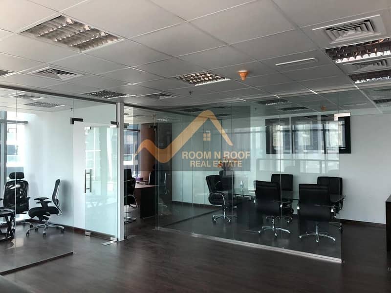 2 Large Fully Furnished Office| Lake View| The Metropolis Tower| Business Bay