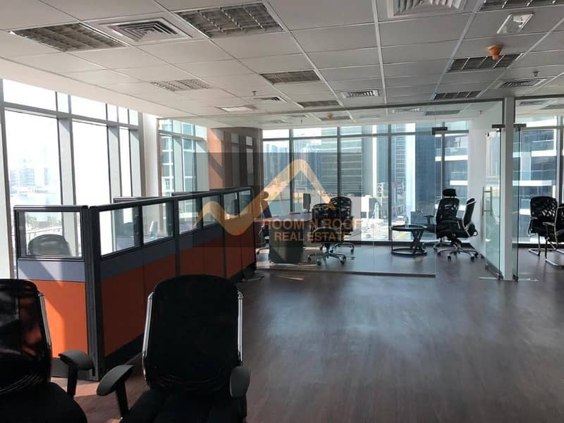 26 Large Fully Furnished Office| Lake View| The Metropolis Tower| Business Bay