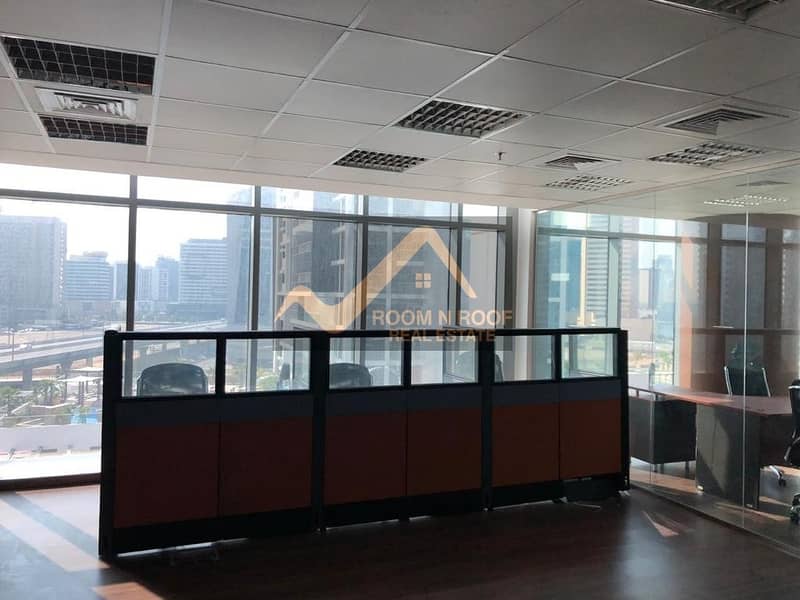 63 Large Fully Furnished Office| Lake View| The Metropolis Tower| Business Bay