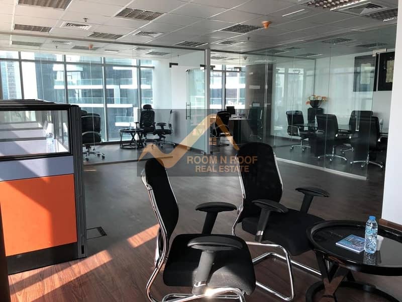 19 Large Fully Furnished Office| Lake View| The Metropolis Tower| Business Bay