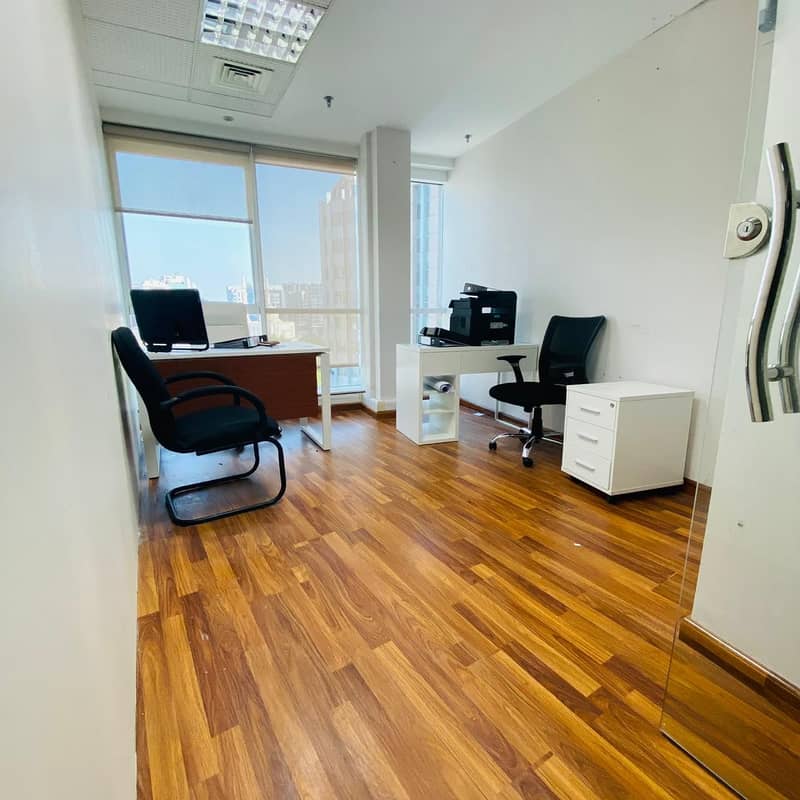 PRIVATE FITTED Offices for Rent/ Near Metro/FREE DEWA/FREE WIFI/ FREE RECEPTION SERVICES ITS IN THE HEART OF DEIRA
