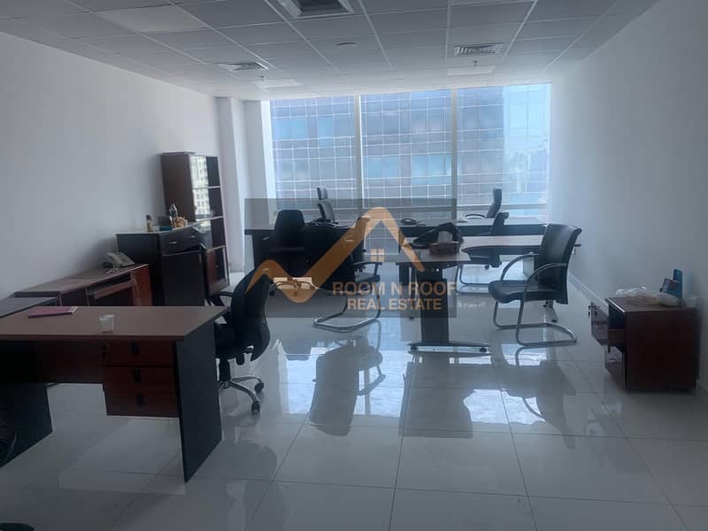 2 Chiller Free| Furnished Office For Rent| Tamani Arts Tower| Business Bay