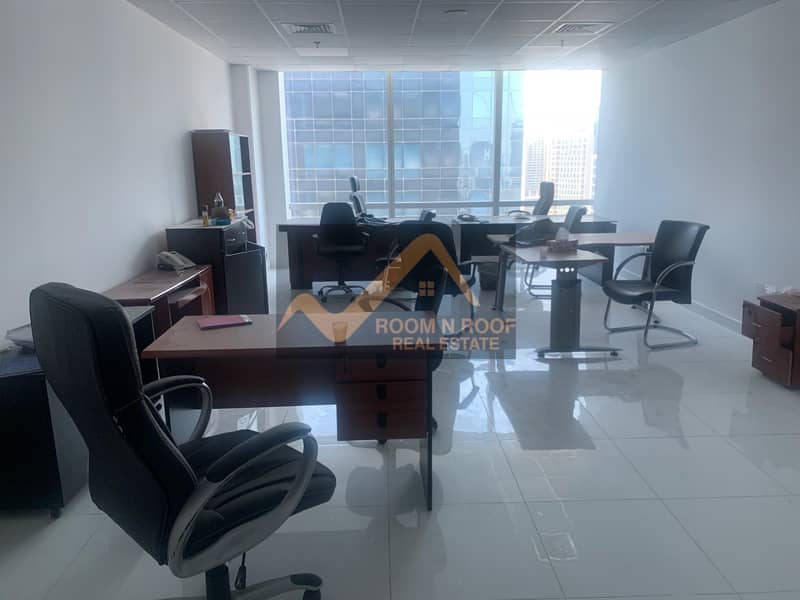 63 Chiller Free| Furnished Office For Rent| Tamani Arts Tower| Business Bay