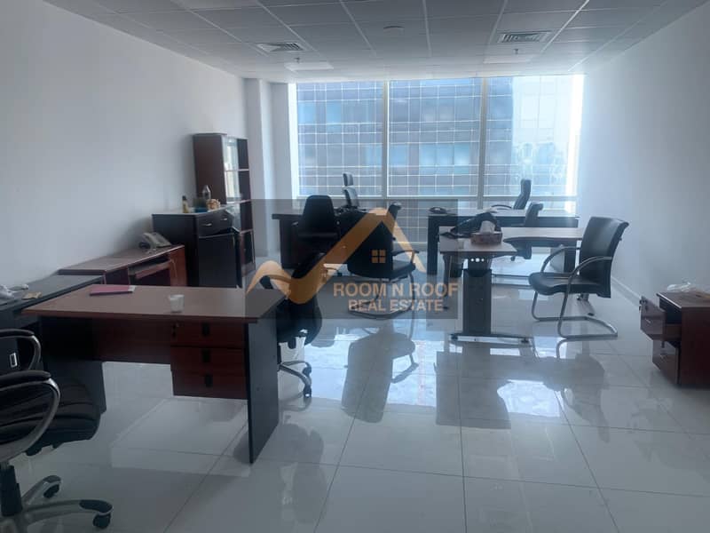 21 Chiller Free| Furnished Office For Rent| Tamani Arts Tower| Business Bay