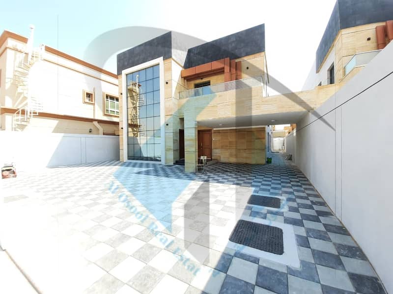 Villa for sale in the emirate of Ajman, Al Mowaihat area, European finishing, one of the finest Ajman villas