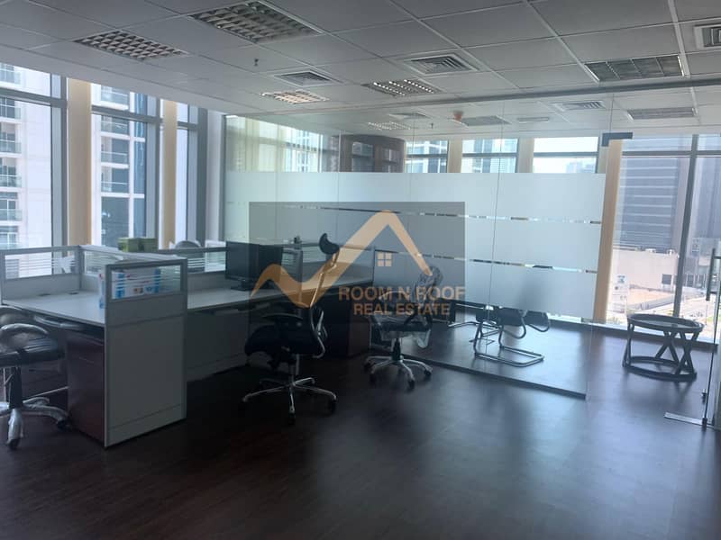 89 Large Fully Furnished Office| Lake View| The Metropolis Tower| Business Bay
