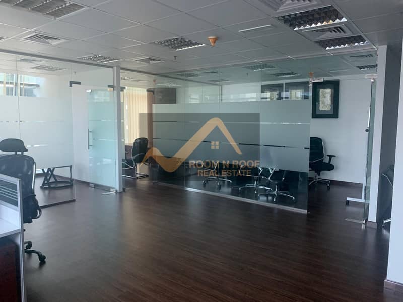 25 Large Fully Furnished Office| Lake View| The Metropolis Tower| Business Bay