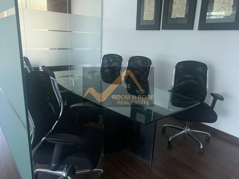 95 Large Fully Furnished Office| Lake View| The Metropolis Tower| Business Bay