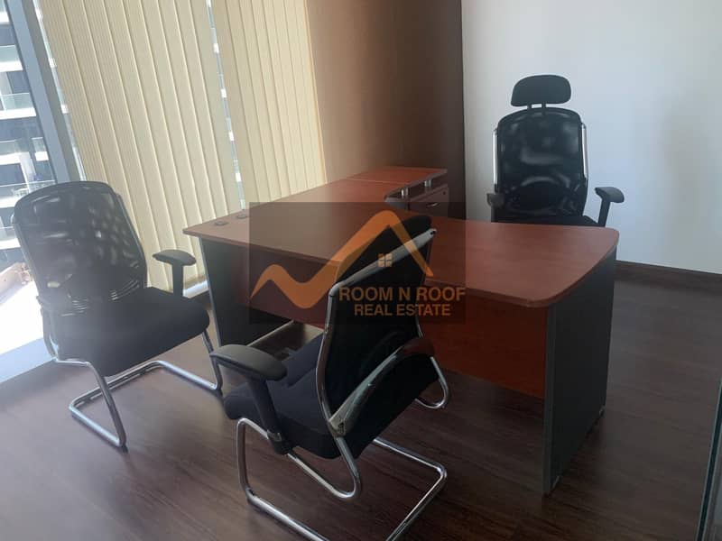 96 Large Fully Furnished Office| Lake View| The Metropolis Tower| Business Bay