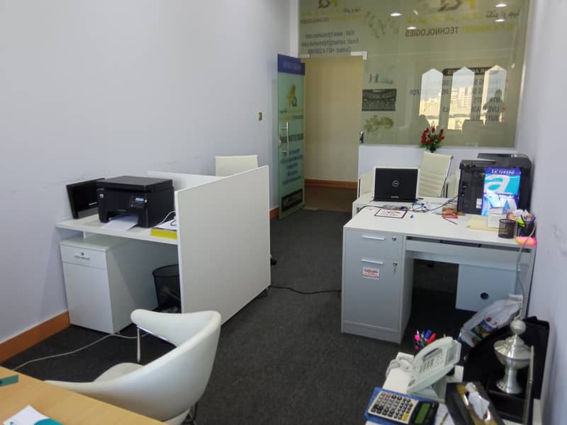 18 Monthly Office for 3200 AED only Free Dewa