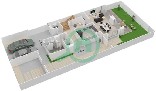 Arabella 1 - 3 Bedroom Townhouse Unit SEMI DETACHED CORNER Floor plan