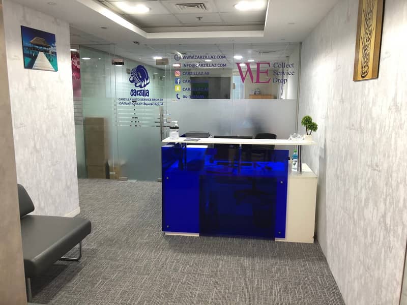 Free WI-FI & DEWA! Private Office with Furniture! One Year Ejari! Limited Time Offer!