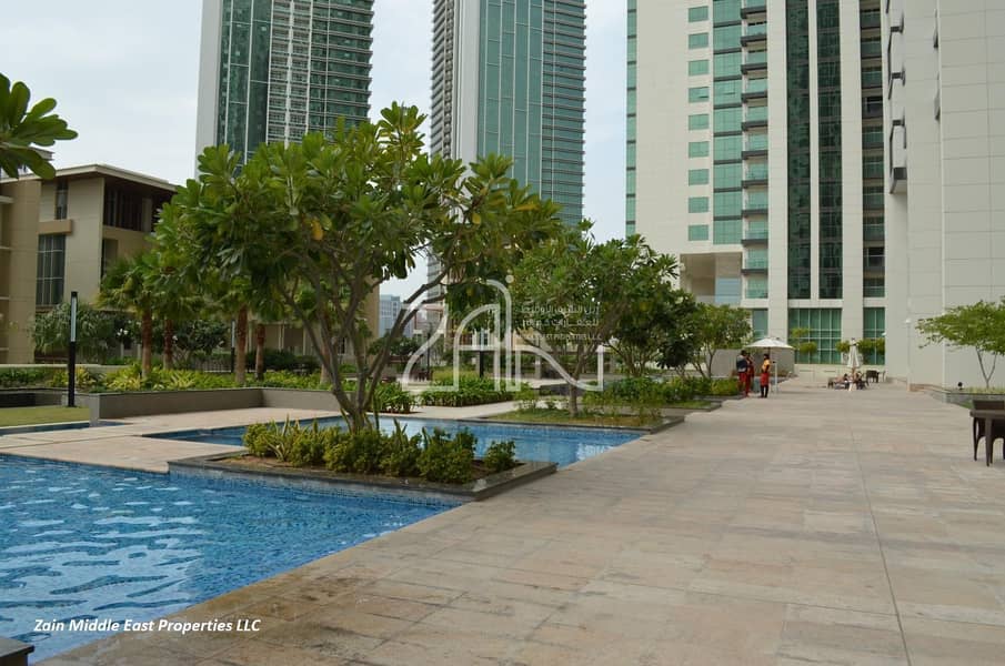 Furnished 1 BR Apt Canal View with Balcony and Facilities