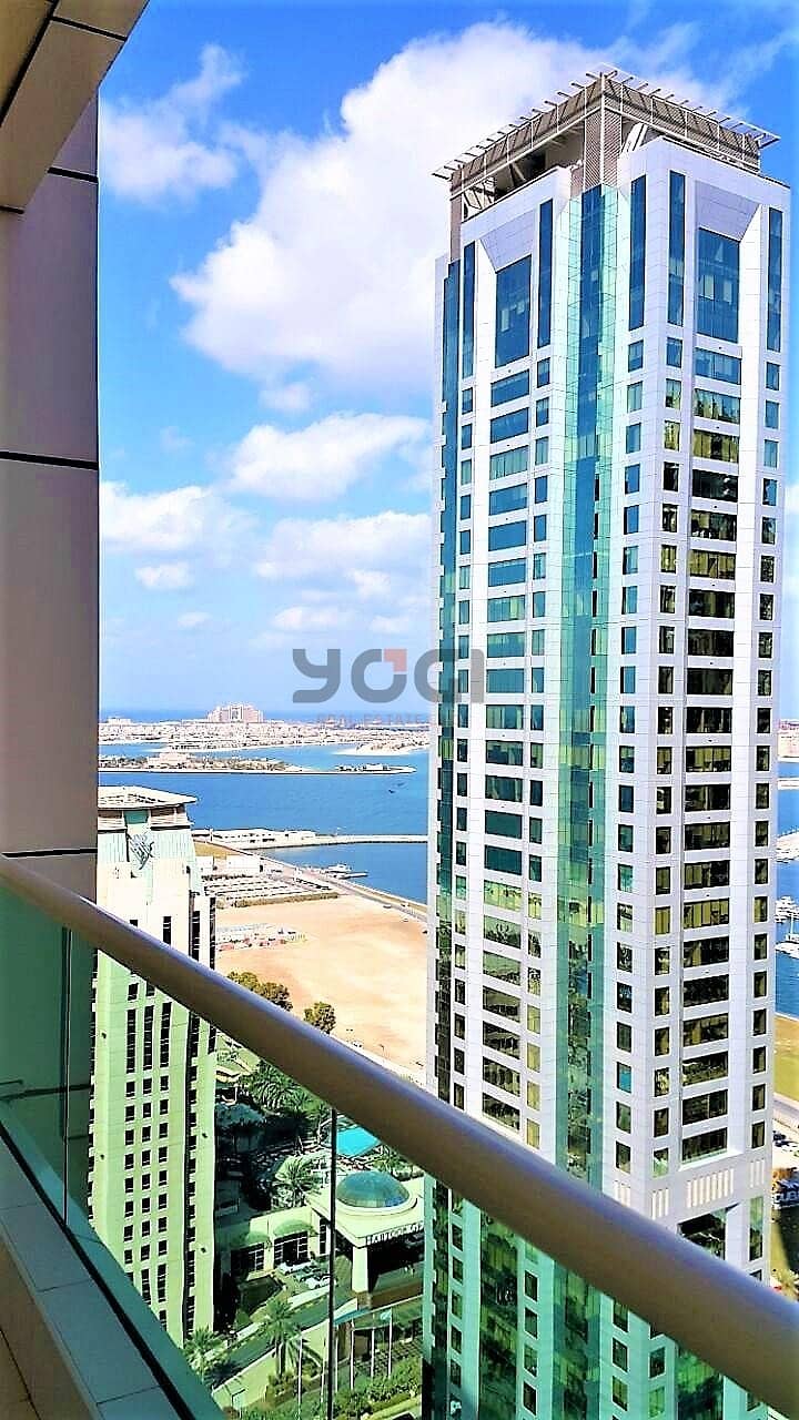 2BR- Partial Sea and Marina View | Vacant | Dubai