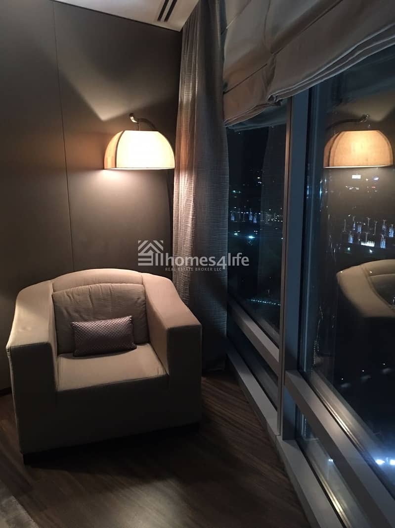 Fully Furnished and Serviced 1 Bedroom Plus Study in Armani Residence