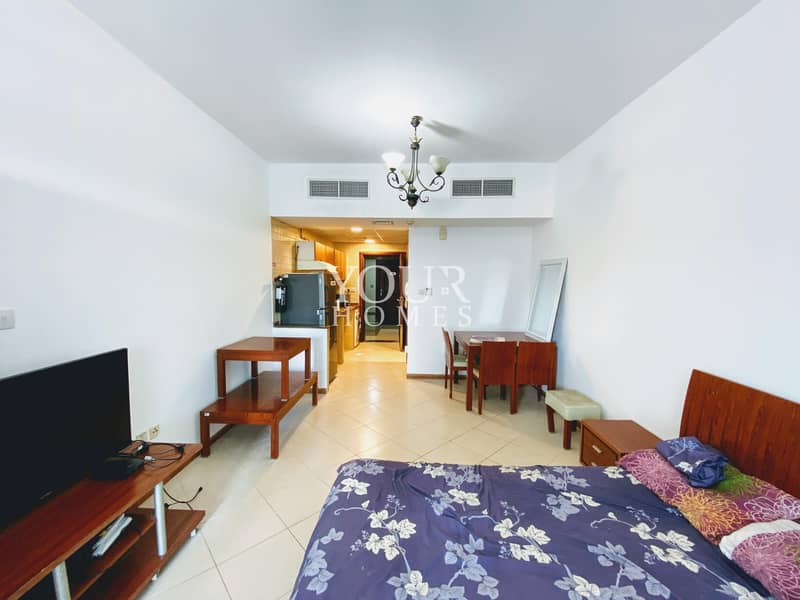 Furnished Studio with balcony apartment for rent