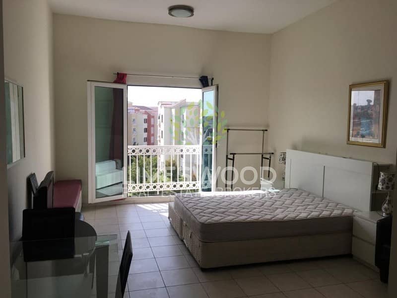 Fully Furnished |Studio with Balcony | Med Cluster