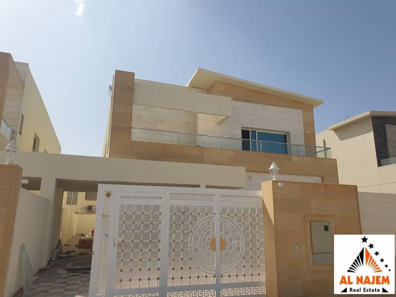 Sale, a new modern European villa in Al Mowaihat 3 area in Ajman, with the possibility of bank or cash financing
