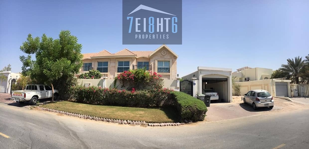 Beautifully presented: 5 b/r good quality semi-independent villa with maids room + private s/pool + garden