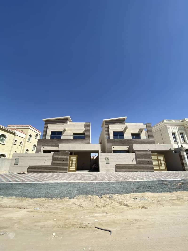 For sale modern design villa with excellent decoration personal finishing and best location in Almowaihat second plot from Sheikh Ammar road