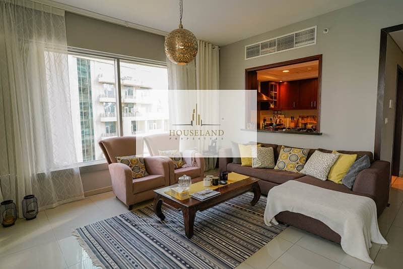 Premium Furnished 2 BR with Burj Khalifa  View